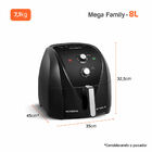 Fritadeira Sem Óleo Air Fryer 8l 1900w 127v - Afn-80-fb Mondi