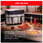 Fritadeira Sem Óleo Airfryer Arno Dual 8 3l Inox Digital 1800