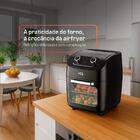 Fritadeira Sem Óleo Airfryer Oven Hq 12 Litros 3 Em 1 Mecânic