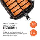 Fritadeira sem Óleo Mondial Air Fryer AFN-80-BI 8 Litros Pret