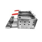 Fritador Tacho Fritura Retangular 2 Cestos Gás 10 Ls Óleo Pr-