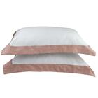 Fronha 400 Fios Com Aba Rosa - A\casa