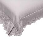 Fronha 50x70 300 Fios Cristal Com Renda Estela  Marfim