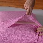 Fronha Avulsa Estampada Joy 70 X 50 Com Abas 180 Fios Pink