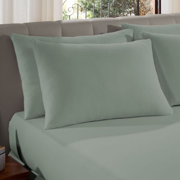 Fronha Avulsa Premium Fio Penteado Lisa Vivaldi Verde Un