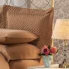 Fronha Matelasse Poliéster Marrom Escuro 50x150