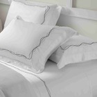 Fronha Par Bordada Windsor Branco/cinza Mix Kacyumara