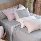 Fronha Para Travesseiro Avulsa Dupla Face - Lavive Linho Cinz