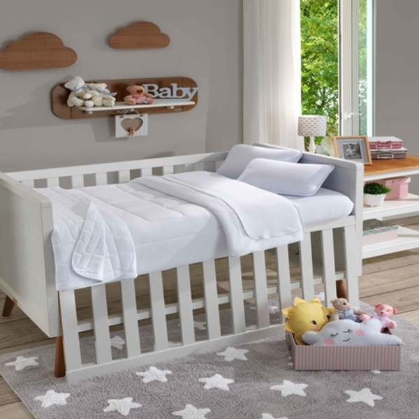 Fronha Para Travesseiro Infantil Soft Baby Lisa Branco-sbx Tê