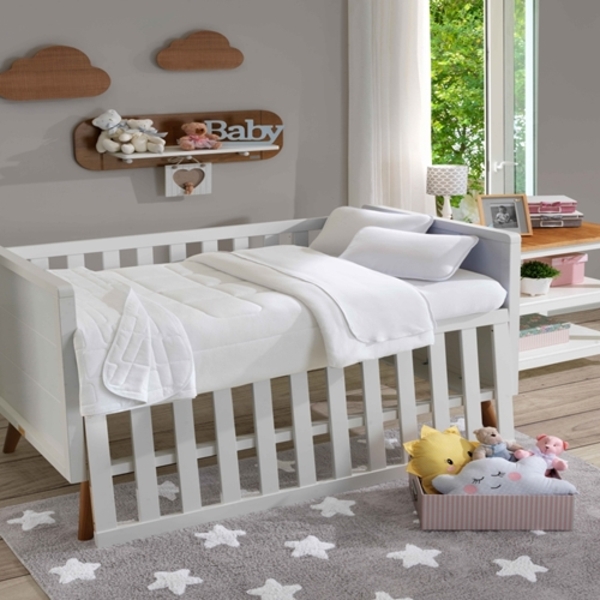 Fronha Para Travesseiro Infantil Soft Baby Lisa Pérola-sbx Tê