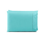 Fronha Paris Percal 150 Fios Algodão 70x50cm Azul Tiffany