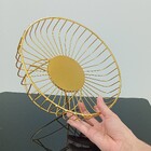 Fruteira 13x25x25cm Metal Dourado Com Pé