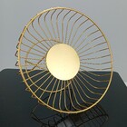 Fruteira 13x25x25cm Metal Dourado Com Pé