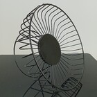 Fruteira 13x25x25cm Metal Preto Com Pé