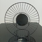 Fruteira 13x25x25cm Metal Preto Com Pé