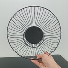 Fruteira 15x26x26cm Metal Preto Com Pé