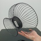 Fruteira 15x26x26cm Metal Preto Com Pé