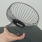 Fruteira 15x26x26cm Metal Preto Com Pé