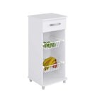 Fruteira 1 Gaveta 2 Cestos  Branco