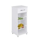 Fruteira 1 Gaveta 2 Cestos  Branco