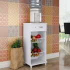 Fruteira 1 Gaveta 2 Cestos  Branco