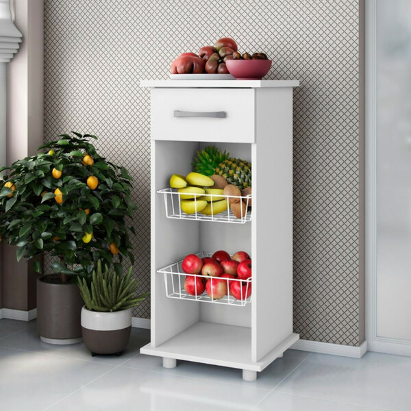 Fruteira 2 Cestos 1 Gaveta Régia Aramóveis