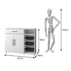 Fruteira 2 Portas 1 Gaveta Salinas Arte Móveis Preto