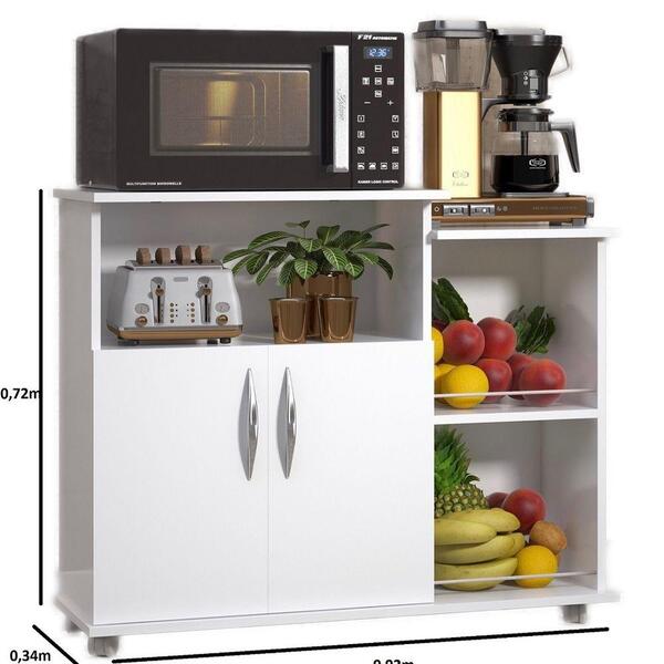 Fruteira 2 Portas Armário Micro-ondas Balcão