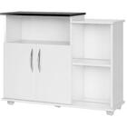 Fruteira 2 Portas Armário Microondas Balcão Bebedouro Preto