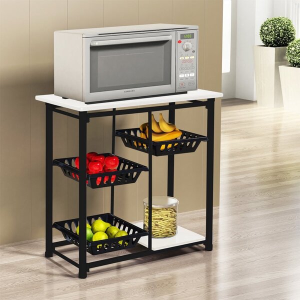 Fruteira 3 Cestas 2 Prateleiras Com Apoio De Microondas Gol P