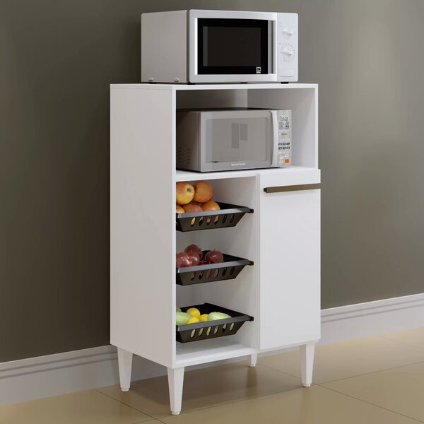 Fruteira 3 Cestos 2 Prateleiras 1 Porta Berlim  Branco