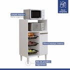 Fruteira 3 Cestos 2 Prateleiras 1 Porta Berlim  Branco