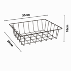 Fruteira 3 Cestos Cozinha Preto Em Aço Base Mdf Amadeirado