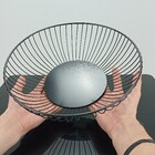 Fruteira 8x28x28cm Metal Preto