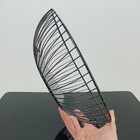 Fruteira 8x28x28cm Metal Preto