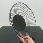 Fruteira 8x28x28cm Metal Preto