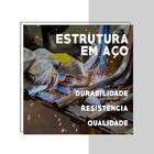 Fruteira Aramada 3 Prateleiras Madeirado Tubos Ouro Velho