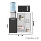 Fruteira Armário Branco Grafite Clara Madine