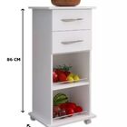 Fruteira Armário De Cozinha Chão Multiuso Cor Branca