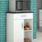 Fruteira Armário P/ Cozinha Base Preta C/ Rodinhas