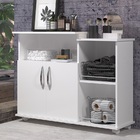 Fruteira Balcão 2 Portas Armário Microondas Branco