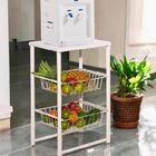 Fruteira Branca De Cozinha Aramada Base Para Bebedouro Metal