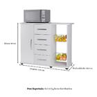 Fruteira Camila 4 Gavetas Organizadoras 1 Porta Prateleira In