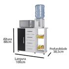 Fruteira Camila 4 Gavetas Organizadoras 1 Porta Prateleira In