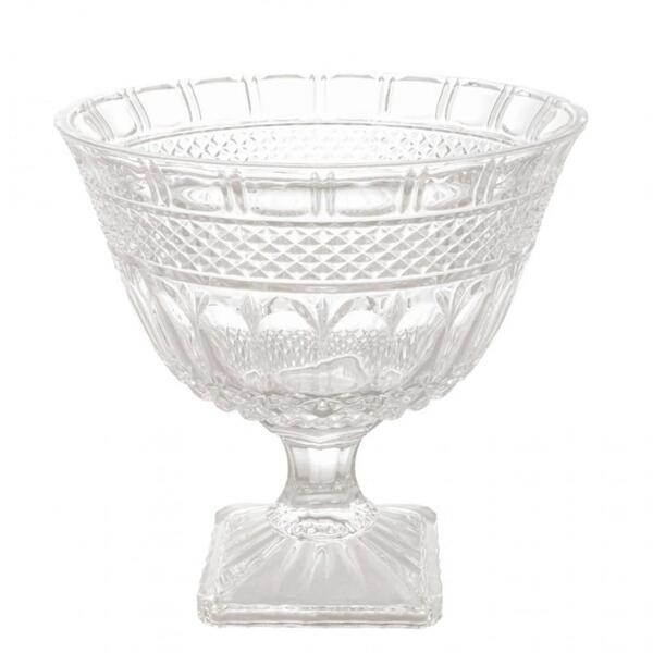 Fruteira Centro De Mesa Cristal Com Pé 26cm Brandon - Lyor