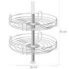 Fruteira Cesto Giratório Ellite Para Armário Cozinha 35cm Com