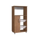 Fruteira Com Nicho Para Forno 1 Porta 2 Cestos Kely Freijó