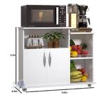 Fruteira Cozinha Armário Multiuso 2 Portas Móvel Branco