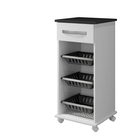 Fruteira Curitiba 3 Cestos Arte Móveis    Branco-preto, Preto