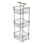 Fruteira de Aço Preto 73 x25 x26 Arthi